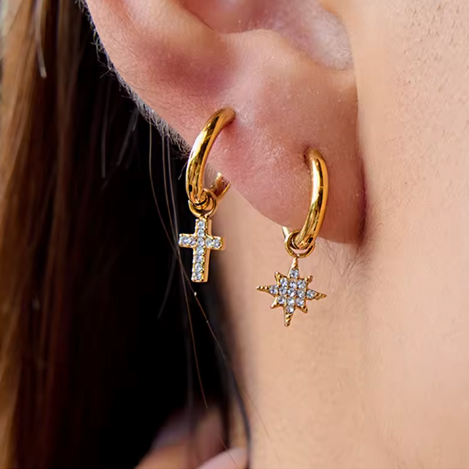 Boucles d'Oreilles Star Mini