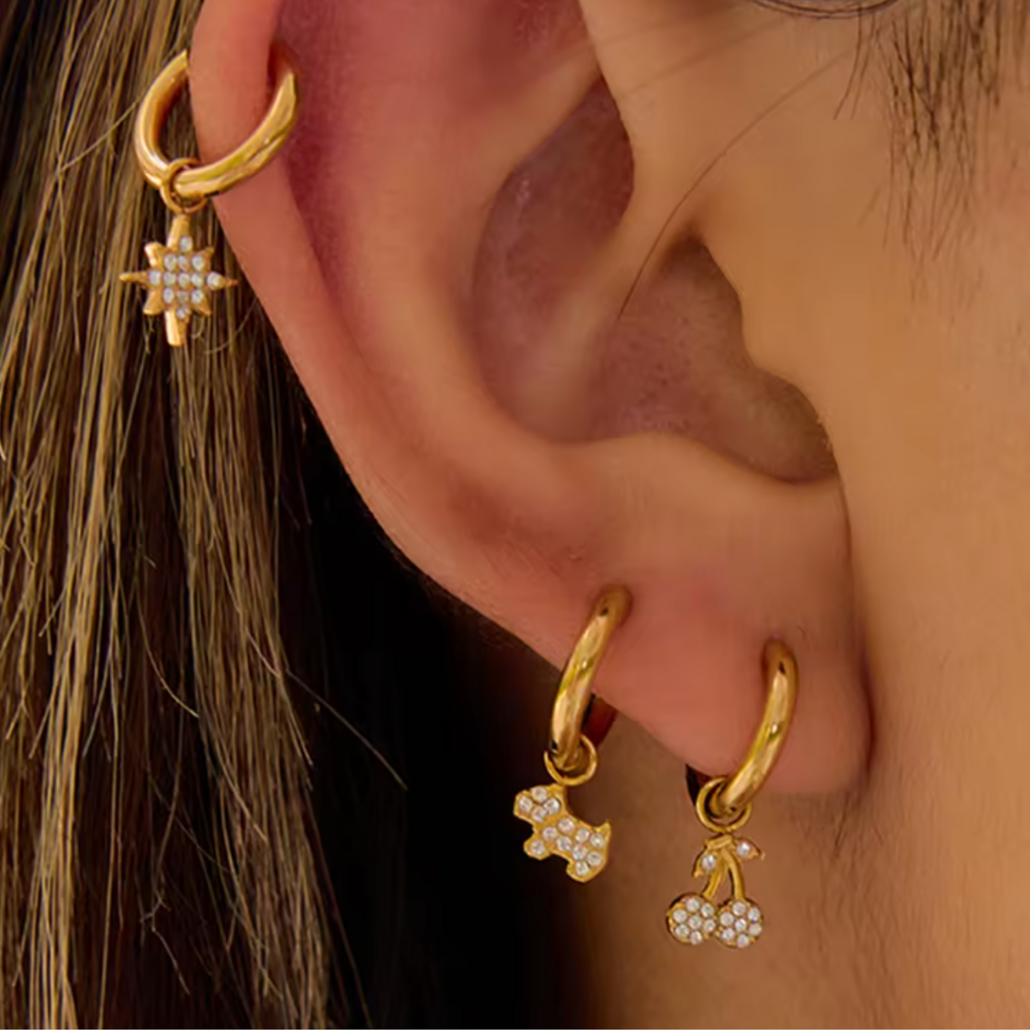 Boucles d'Oreilles Cherry Kiss Mini