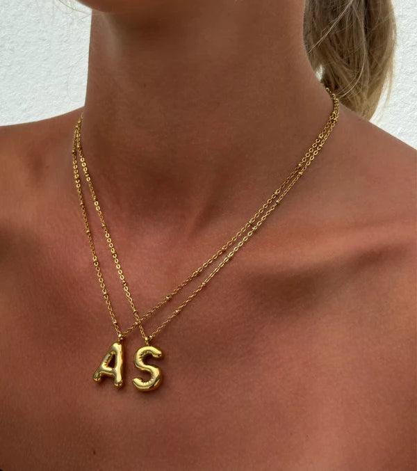 Collier Lettre Ballon