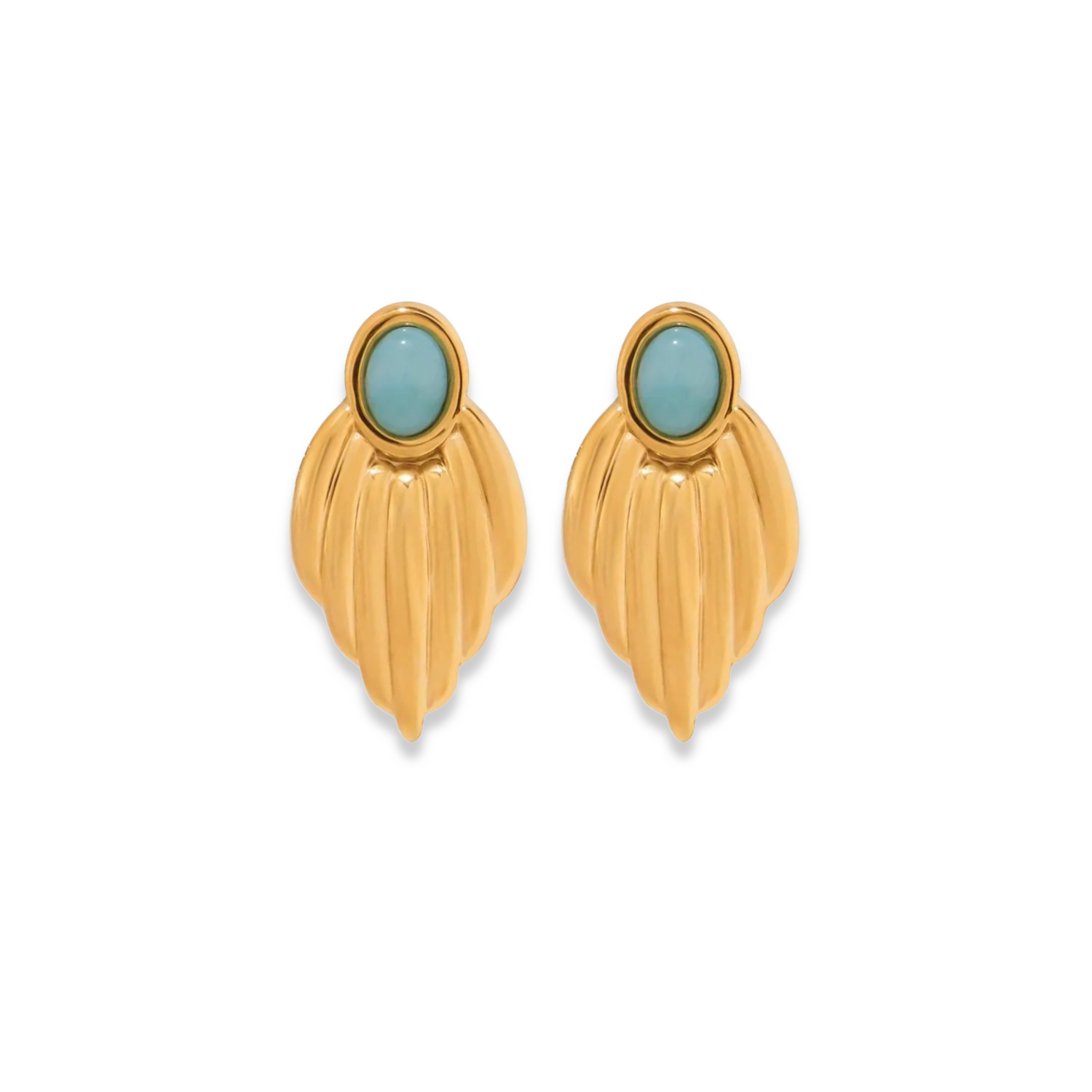 Boucles D'Oreilles Aqua